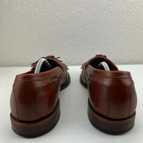 Allen Edmonds Cody Tassel Woven Toe Brown Loafers Made In USA Mens Size 10 main image 4